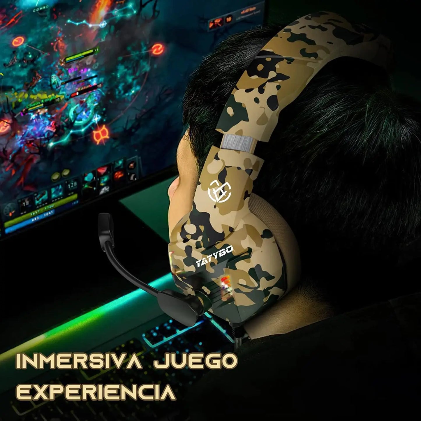Tatybo Cascos Gaming con Micrófono