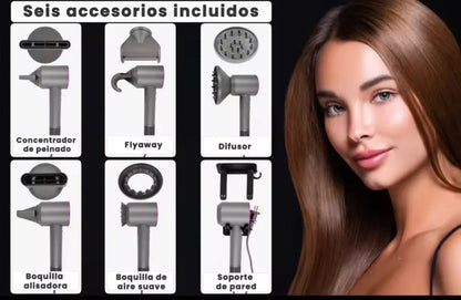 Secador de Pelo Profesional iónico Super Hair Dryer,