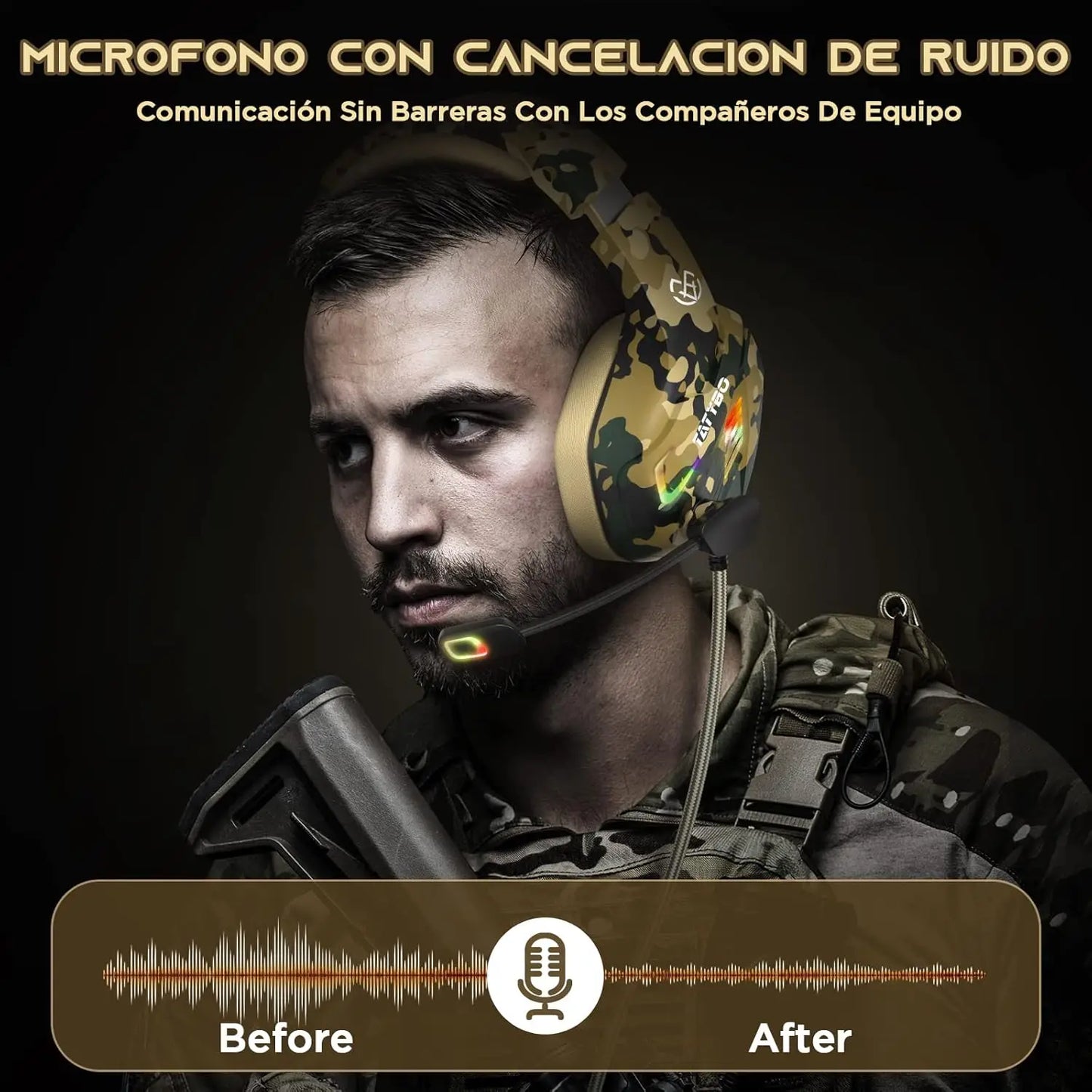 Tatybo Cascos Gaming con Micrófono