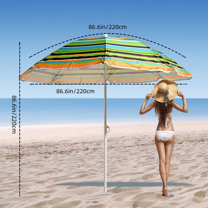 S7 STAR Sombrilla Playa Multicolor,