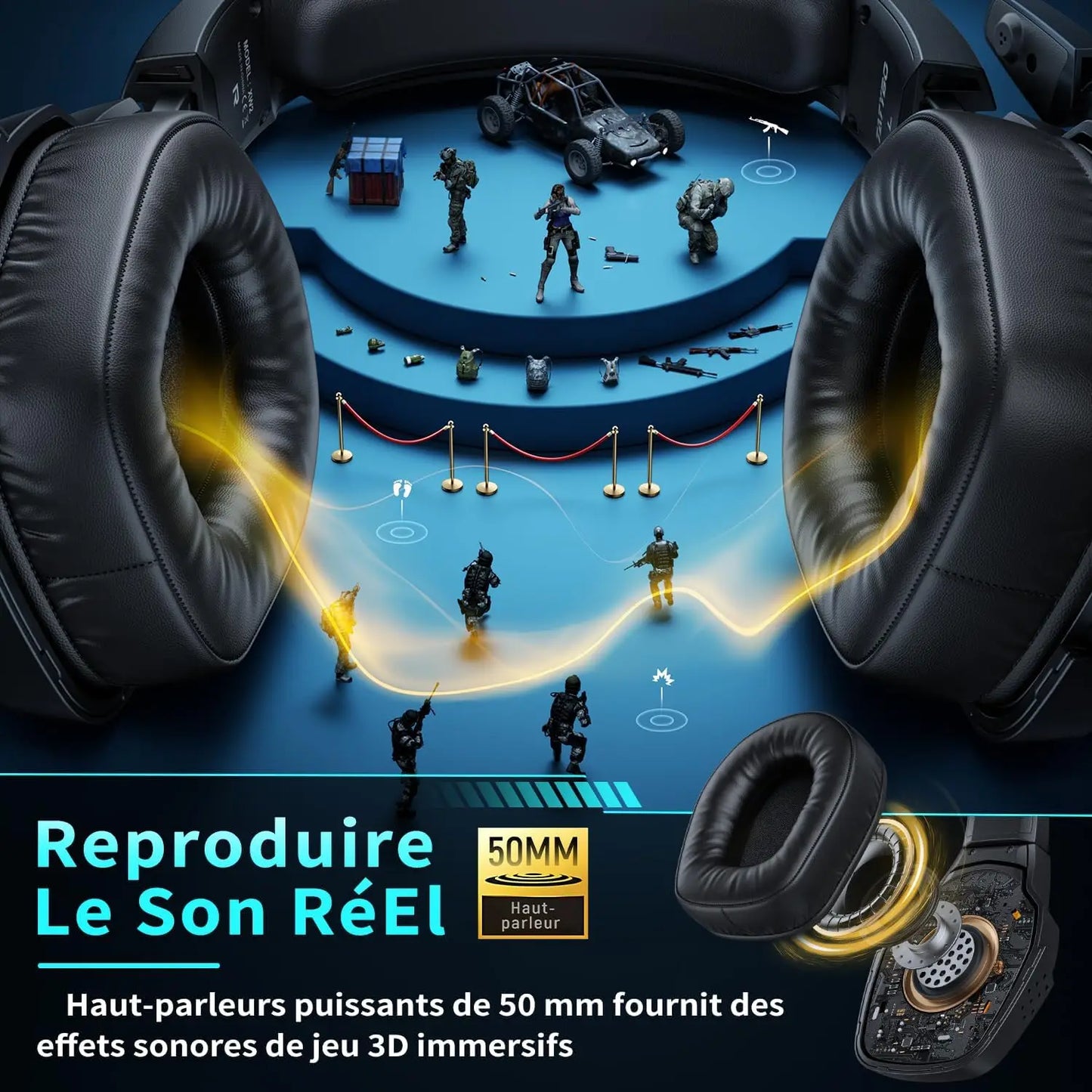 Cascos Gaming para Ps5 Ps4 PC