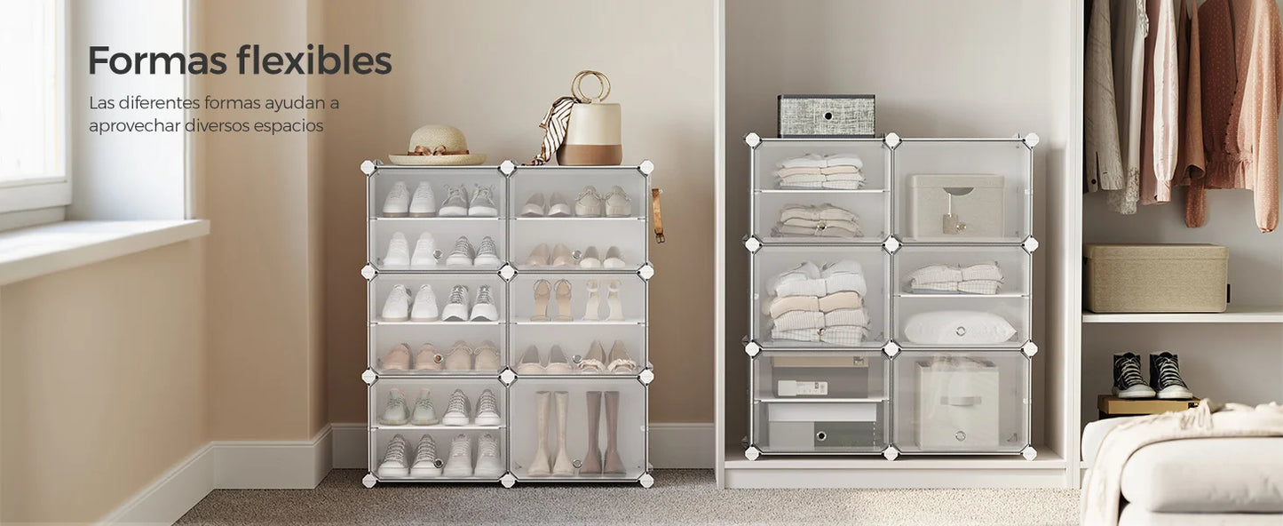 SONGMICS Mueble Zapatero Plástico,