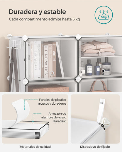 SONGMICS Mueble Zapatero Plástico,