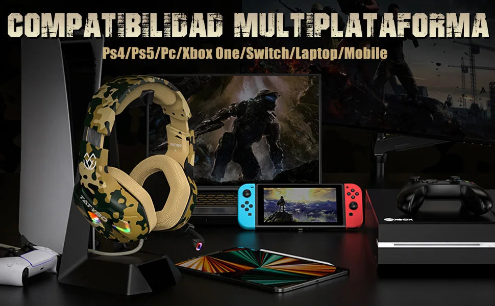 Tatybo Cascos Gaming con Micrófono