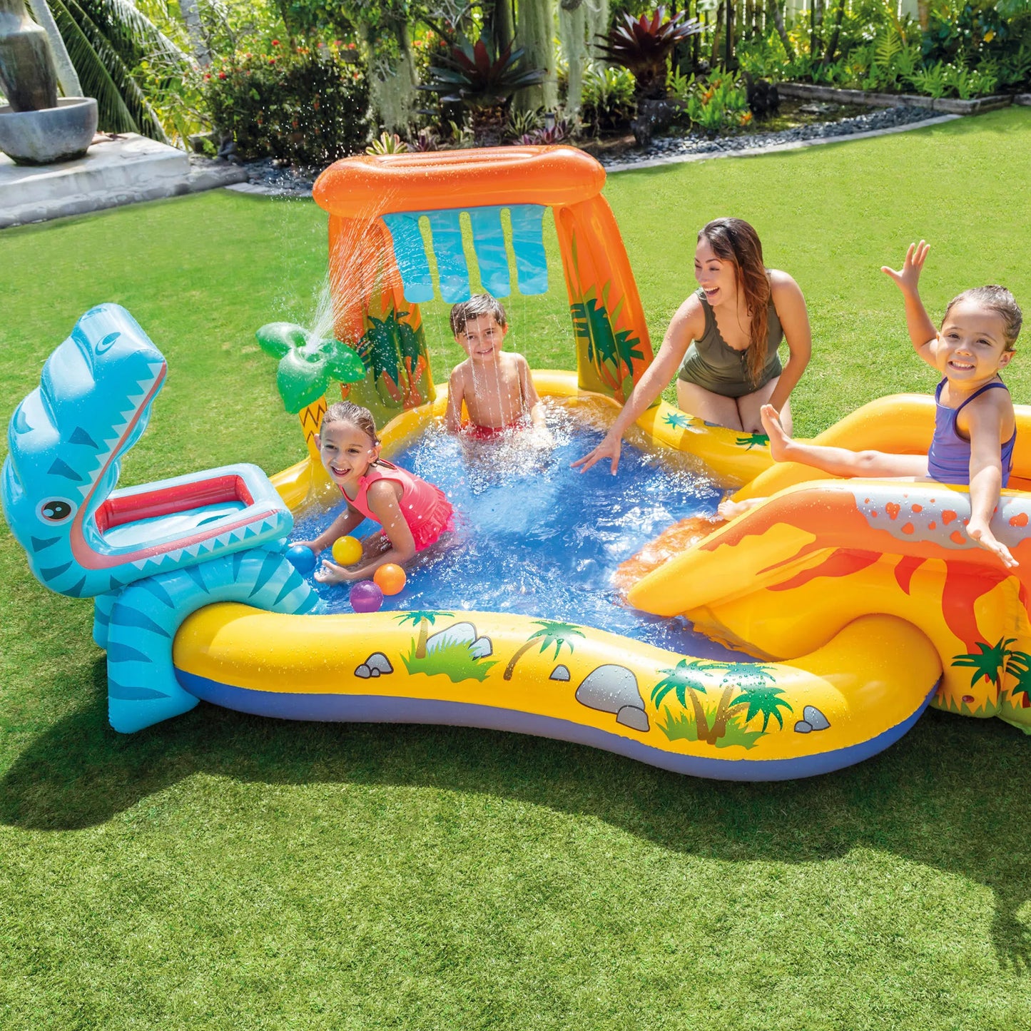 INTEX - Centro juegos hinchable 249x191x109 cm,