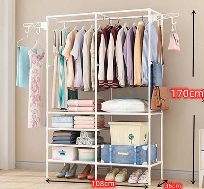 Perchero de pie y Zapatero Pared para Ropa Abrigos