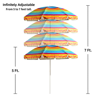S7 STAR Sombrilla Playa Multicolor,