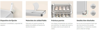 SONGMICS Mueble Zapatero Plástico,