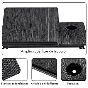 T-LoVendo Mesa Reclinable para Cama y Sofá, Bandeja Plegable