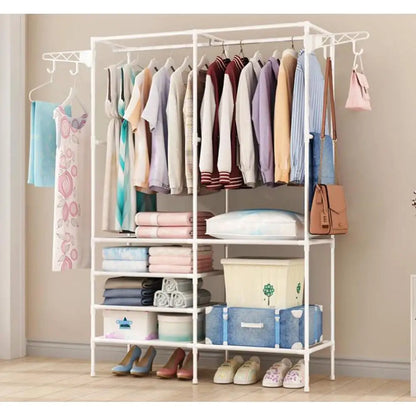 Perchero de pie y Zapatero Pared para Ropa Abrigos