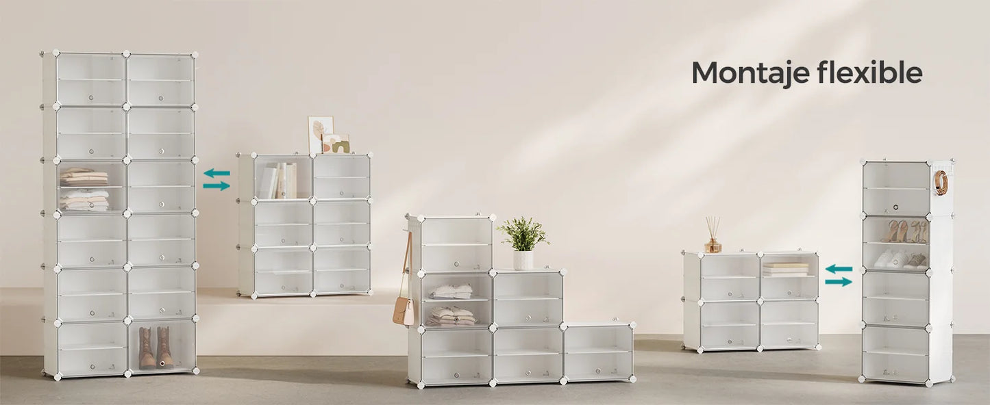 SONGMICS Mueble Zapatero Plástico,