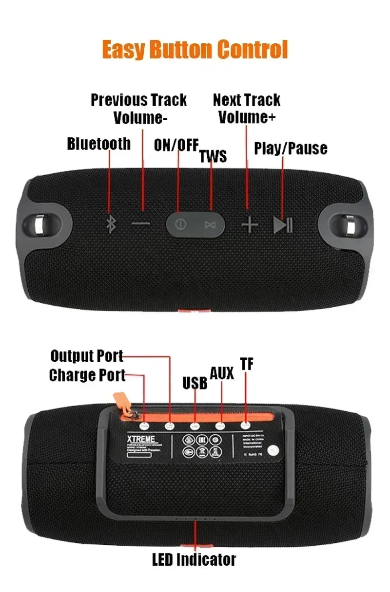 Altavoz Bluetooth TWS de 3600mAh