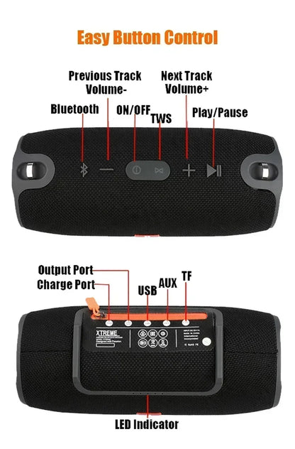 Altavoz Bluetooth TWS de 3600mAh