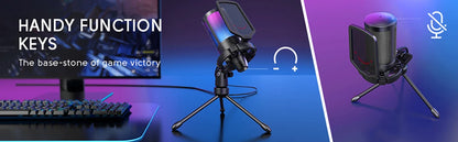 FIFINE Ampligame micrófono USB