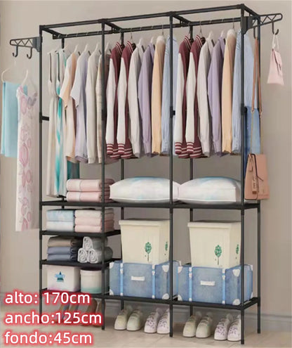 Perchero de pie y Zapatero Pared para Ropa Abrigos