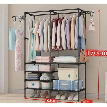 Perchero de pie y Zapatero Pared para Ropa Abrigos