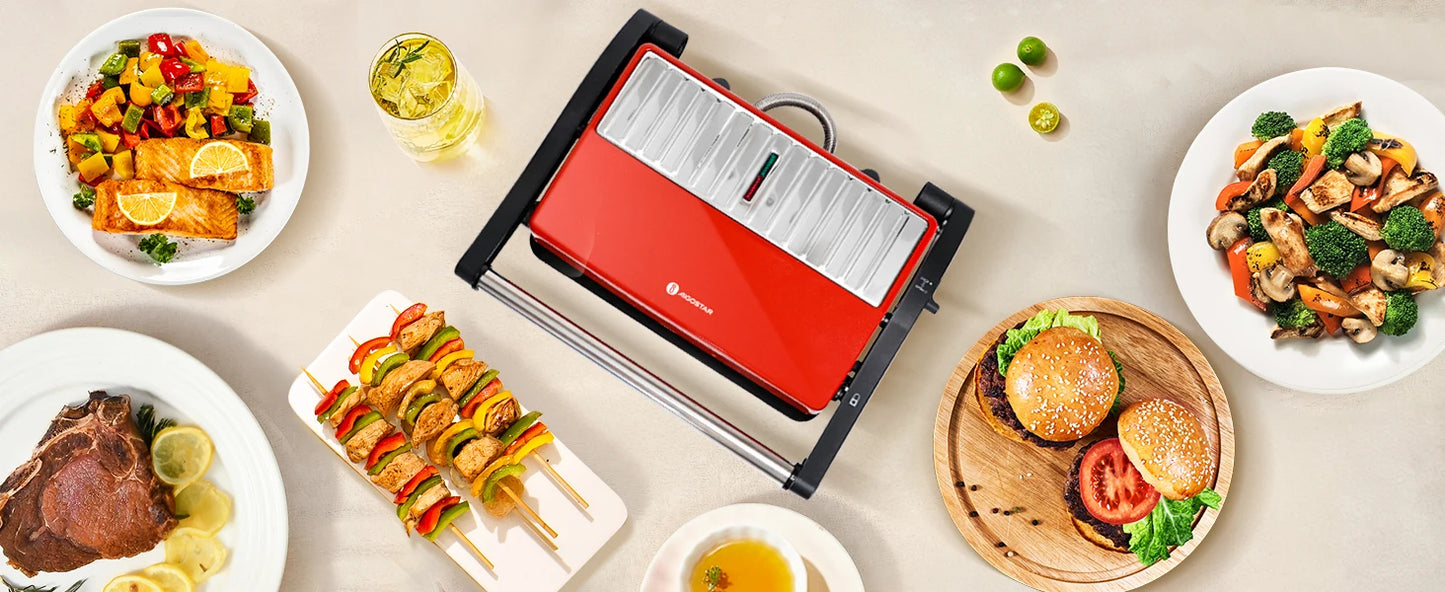 Parrilla Eléctrica, Máquina de Panini y Sandwichera,