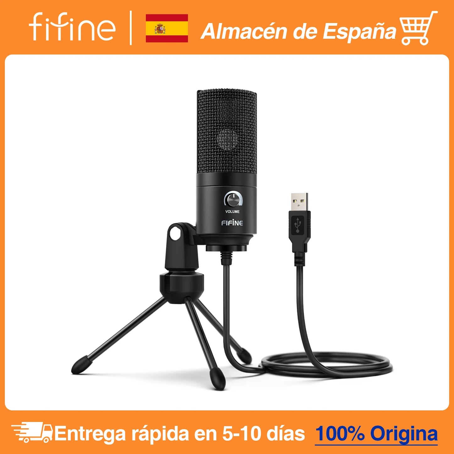 Micrófono de condensador USB FIFINE