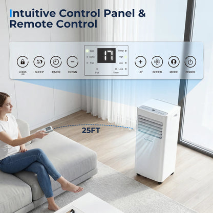 Aire Acondicionado Portátil de 9000 BTU (2.6 kW),