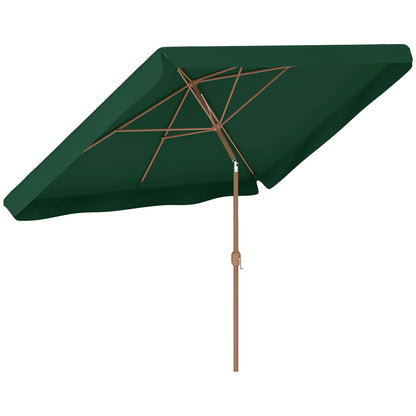 Outsunny Sombrilla de Terraza Exterior 300x200 cm con Ángulo Ajustable