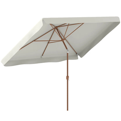 Outsunny Sombrilla de Terraza Exterior 300x200 cm con Ángulo Ajustable