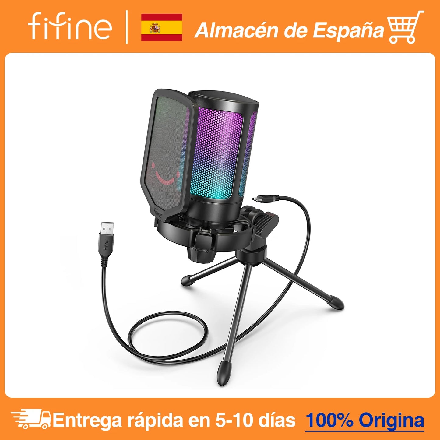 FIFINE Ampligame micrófono USB