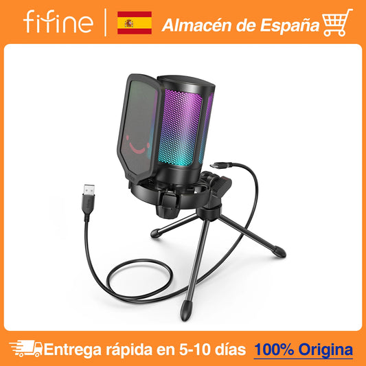 FIFINE Ampligame micrófono USB
