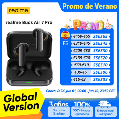 Versión Global realme Buds Air 7 Pro