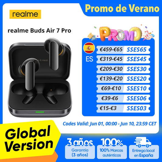 Versión Global realme Buds Air 7 Pro