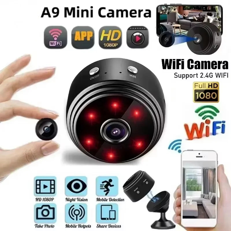Mini Cámara de Seguridad WiFi 1080P HD
