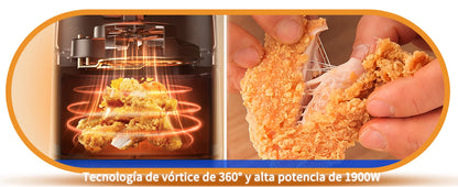 Freidora de Aire Inteligente, 7L, Pantalla LED Táctil,