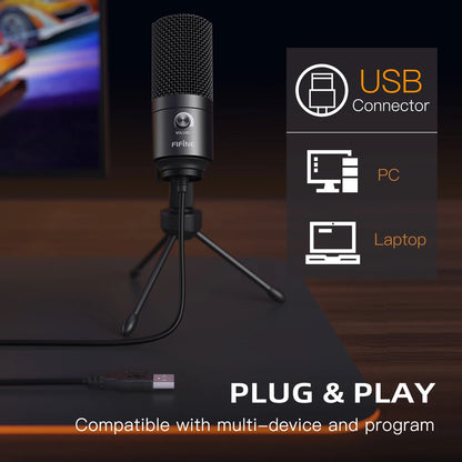 Micrófono de condensador USB FIFINE