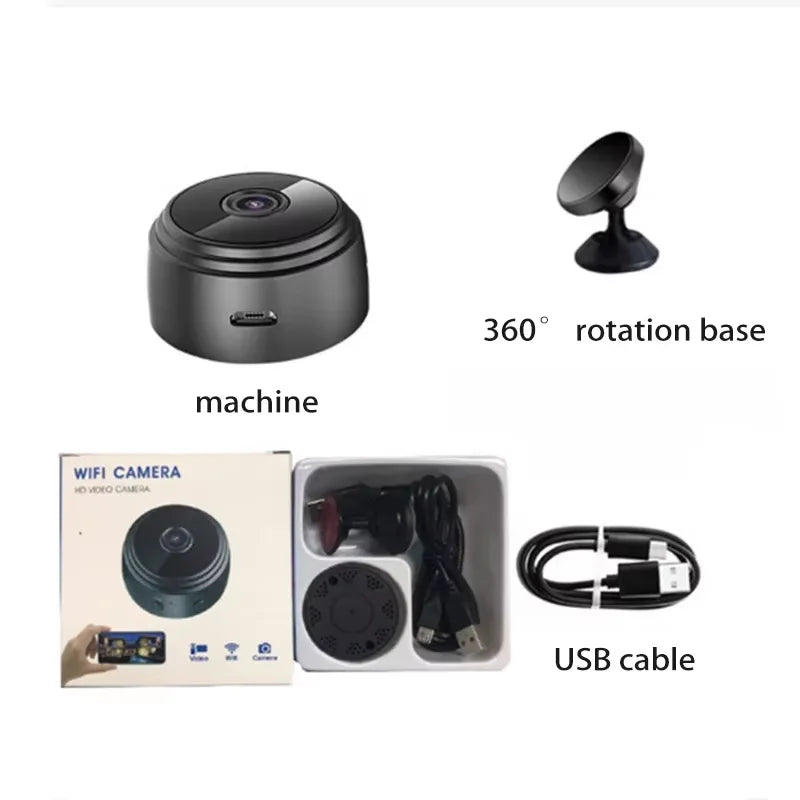 Mini Cámara de Seguridad WiFi 1080P HD