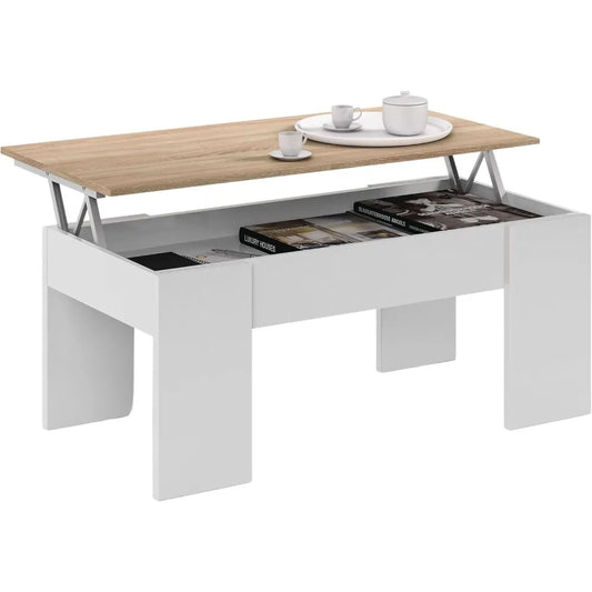 Mesa Centro Elevable, Mesita Salón o Comedor,
