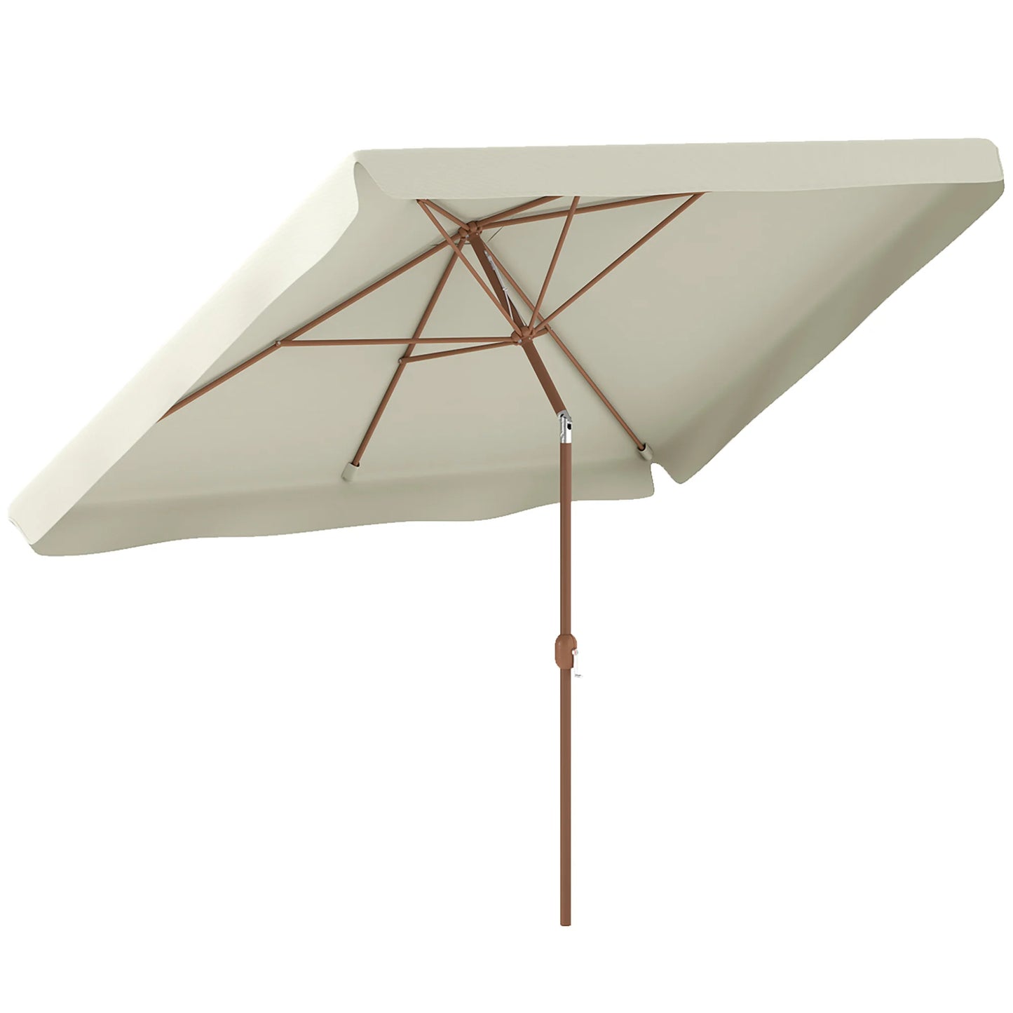Outsunny Sombrilla de Terraza Exterior 300x200 cm con Ángulo Ajustable
