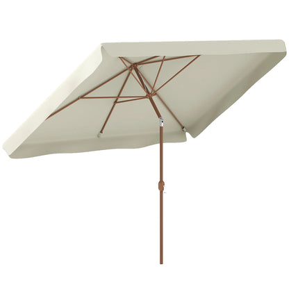 Outsunny Sombrilla de Terraza Exterior 300x200 cm con Ángulo Ajustable