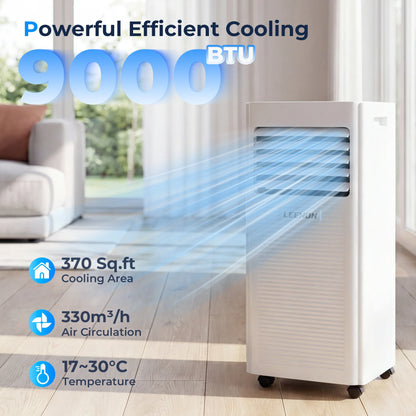Aire Acondicionado Portátil de 9000 BTU (2.6 kW),